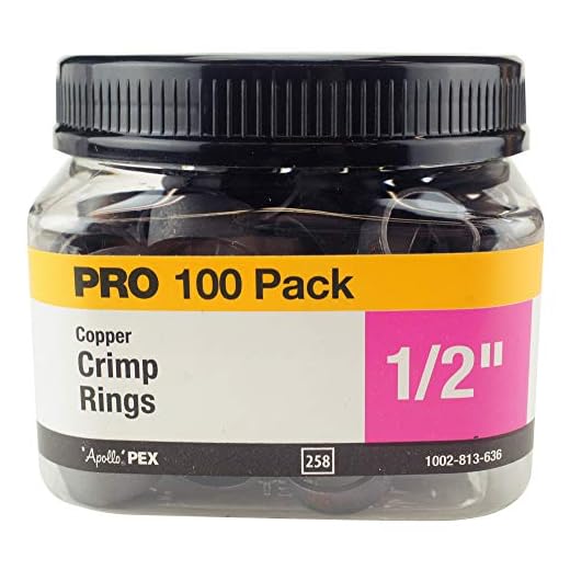 Copper Crimp Rings for PEX Pipes