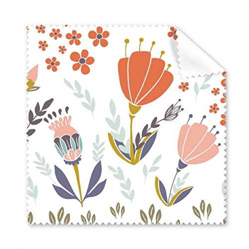 Téléphone cleaner écran 5pcs cadeau DIYthinker chiffon de nettoyage avec peinture fleur orange
