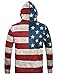 OQC Unisex USA American Flag Print 4th of July Patriotic Long Sleeve Pockets Slim Pullover Hoodie Sweatshirt