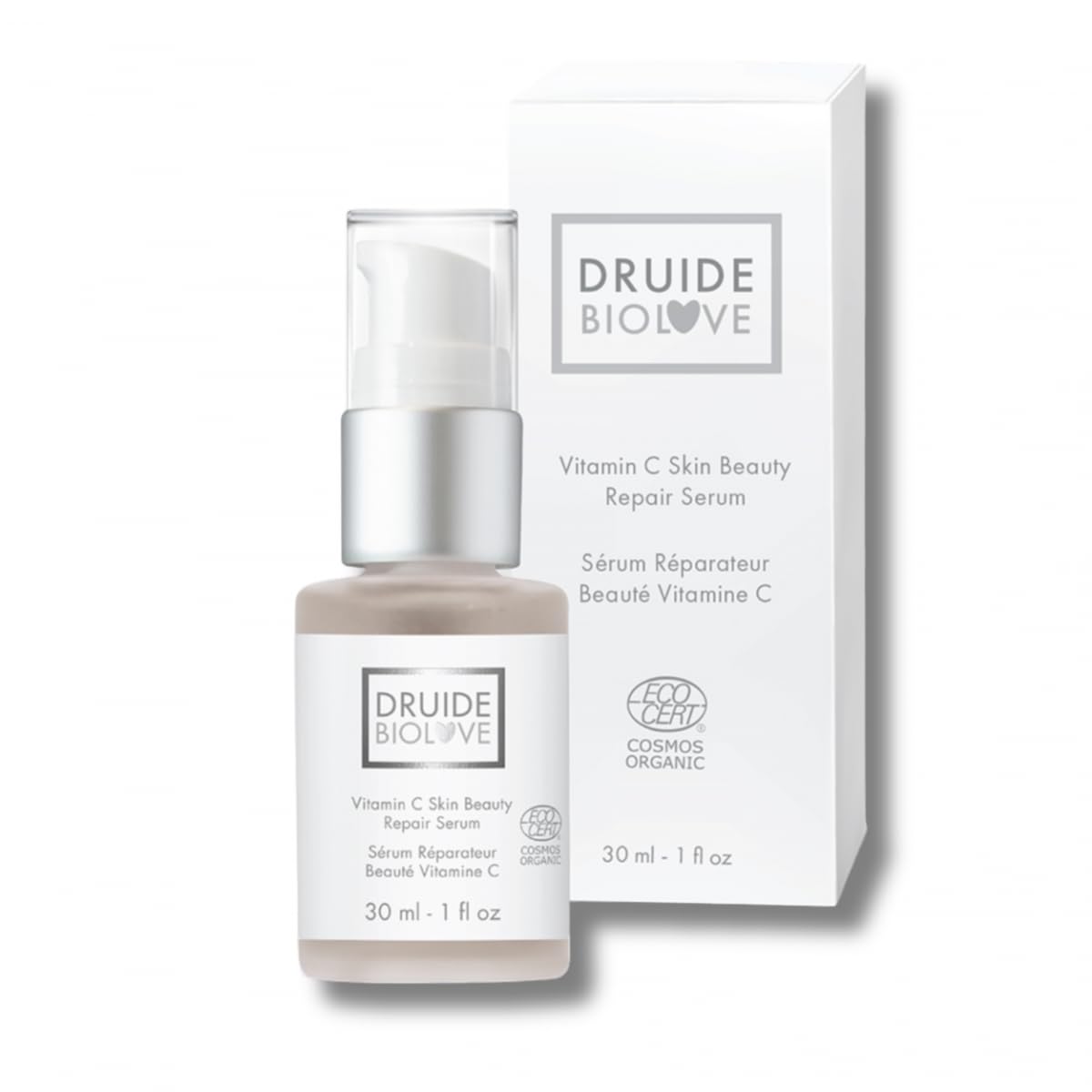 BioLove Vitamin C Skin Face BeautyWomen Care Repair Serum,Enriched Formula Repair Serum Brightens The Complexion And Protects The Skin Antioxidants &Hyaluronic Acid, 30 ml Bottle Size Made in Canada