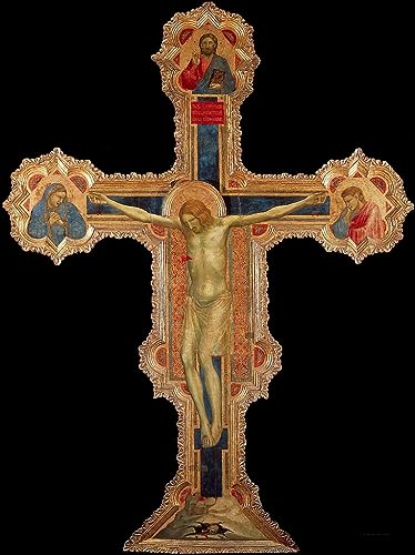 Tableau le crucifix de Padoue Giotto - Impression d'art sur toile chic 60x90cm