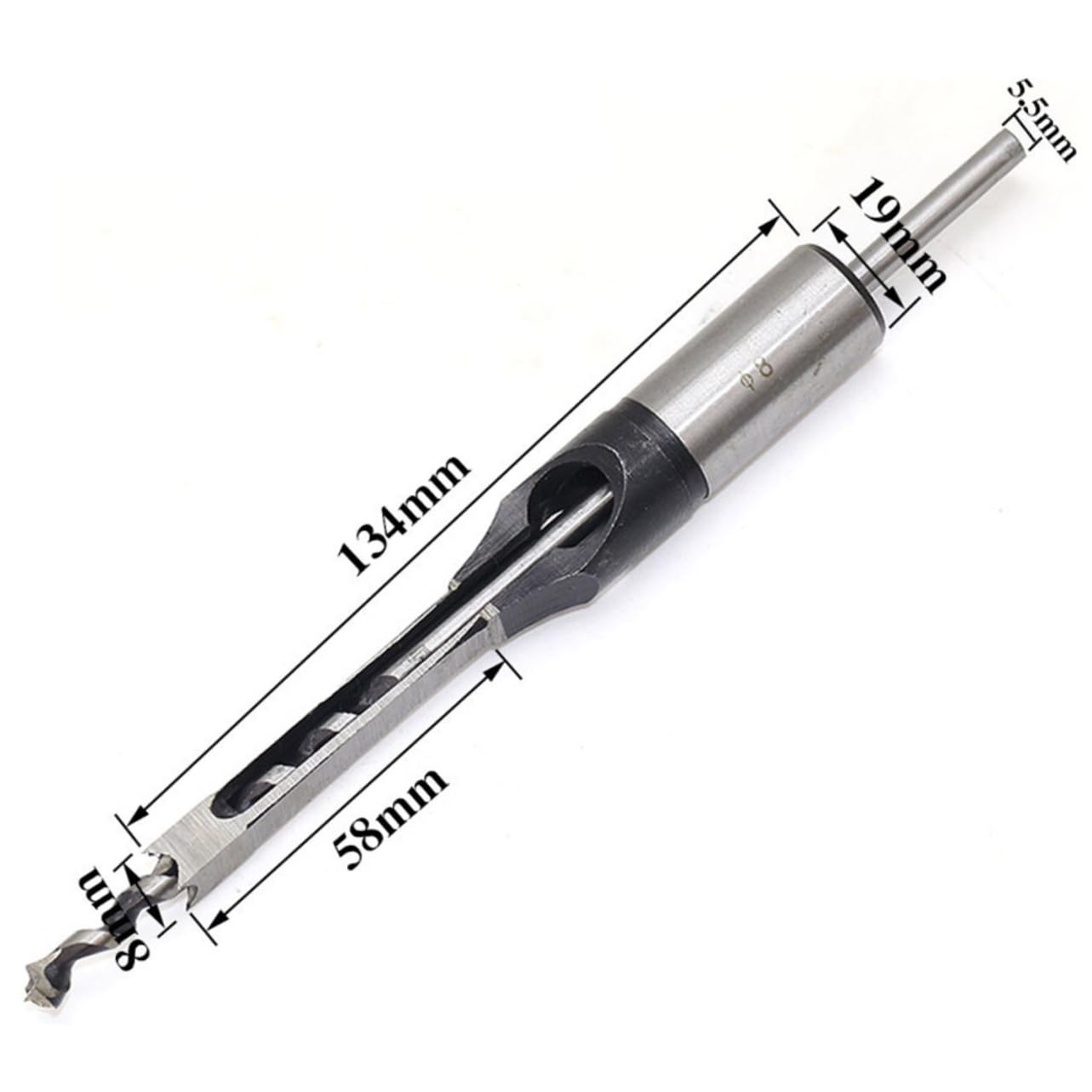 DOITOOL Square Drill Bit Hinge Drill Bits Centering Drill Bit Hinge Bit Center Drill Bit Square Hole Reamer