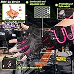 MOREOK Workout Gloves Padded Weight Lifting Gloves for Men/Women, [3MM Gel] Fingerless Grip Gym Gloves Fitness Gloves for Exercise,Hanging,Weightlifting, Cycling, Pull ups, Rowing - Image 2