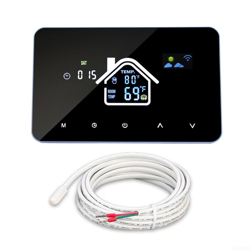 Termostato per Smart WiFi Touch Screen 4.3 Pollici per tuya Termostato(Electricity 16A)