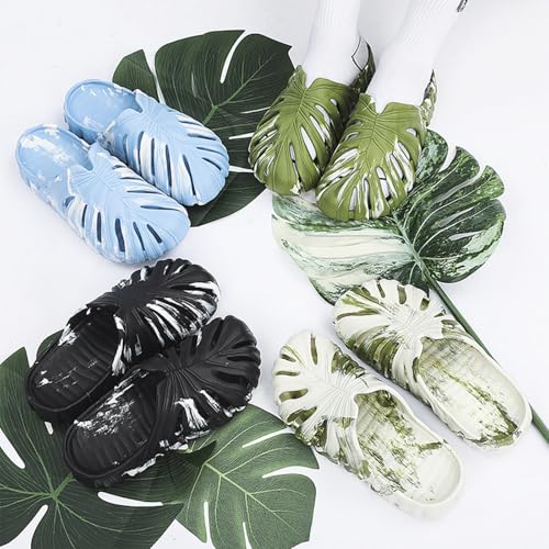Monstera Slippers for Women and Men, Monstera Slippers, EVA Thick Soft Sole Breathable Light Beach Shoes for Home and Outing2