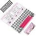 Nail Art Stamp Pens 48Pcs Assorted Patterns Nail Art Stamps with Silicone Pen Tip Flower Butterfly Rose DIY Stamping Kit for Women