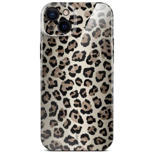 Coque iPhone 14 avec protection de caméra intégrée, étui antichoc mince Wild Cover léopard
