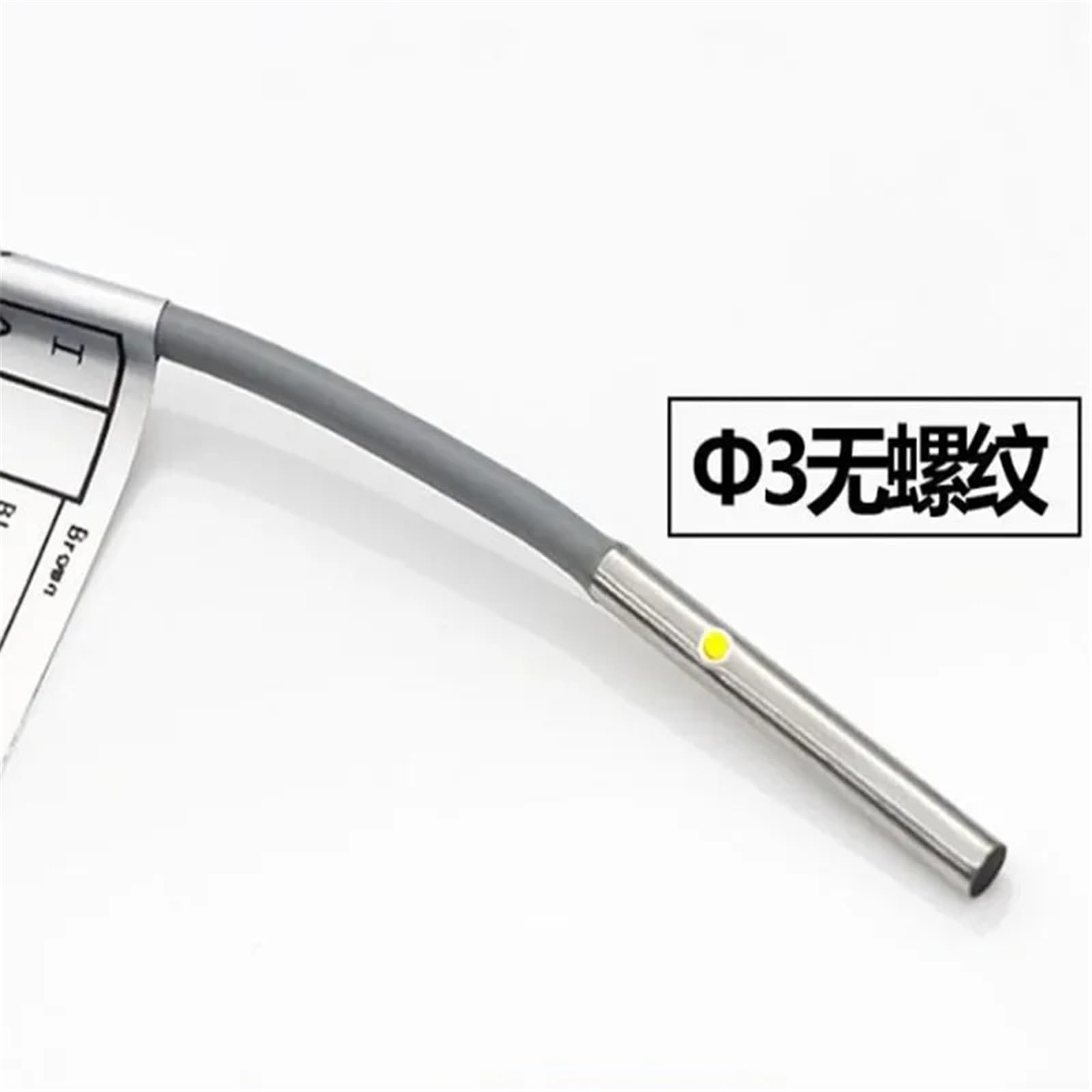 1 stücke M3 Näherungsschalter 3mm Durchmesser Miniatur Metallsensor E2E-C03SR8-WC-C1 Schaltersensor Erfassungsabstand 0,6mm 0,8mm(M3 1.0mm PNP Closed)