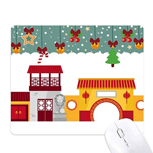 Tapis de souris en caoutchouc motif chinois tapis de bureau antidérapant