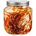 Coloch 4 Pack Half Gallon Glass Jar with Metal Lid, 64 Oz Clear Food Storage Jar Wide Mouth Glass Pantry Container for Candy, Cookie, Flour, Kombucha Tea, Fermenting