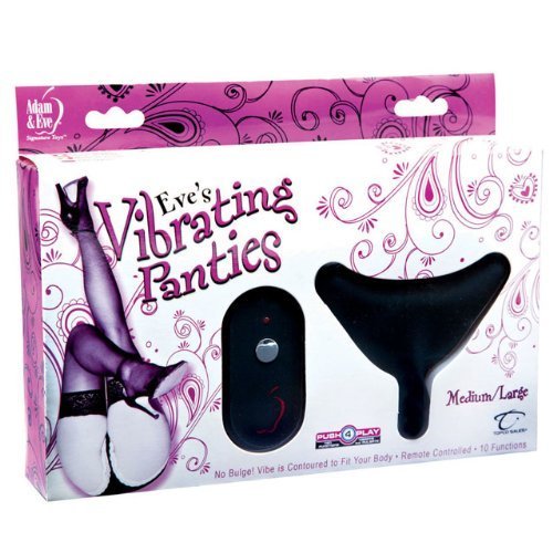 Eves Vibrating Panties Med Lrg Blk