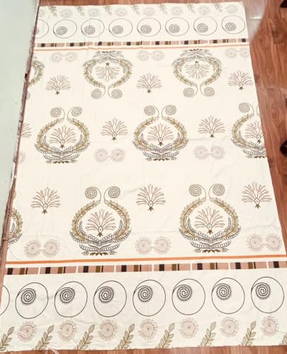 Image of Amazon Brand - Umi Super Soft Brushed Microfiber Cotton Dining Table Cloth, Printed Rectangular 6 Seater Table Cover 60X90(Inches)