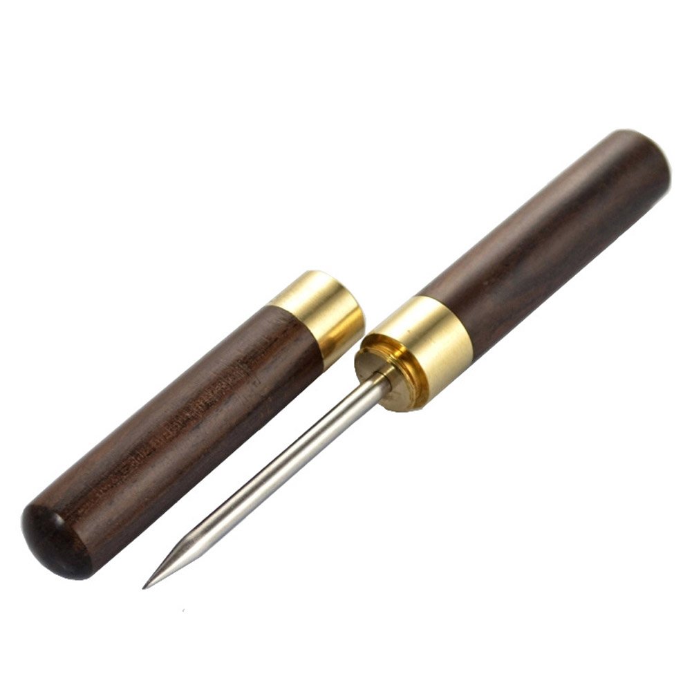RFORPLY Stainless Steel Ice Pick with Safety Cover, for Kitchen, Bars, Bartender, Ice Carving Tools (Black)