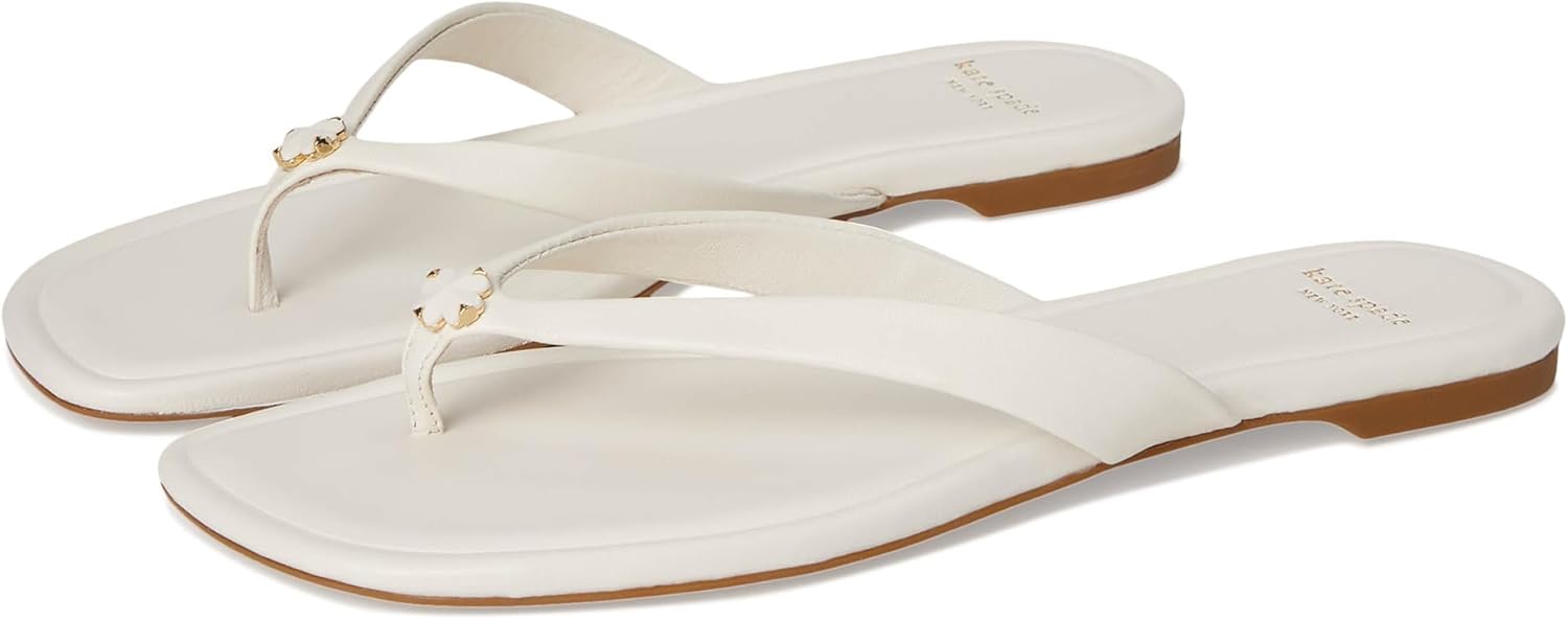 kate spade new york Spade Flower Flip Flop, Cream, 8