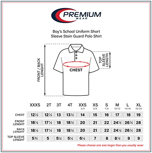Premium Wear Boys Uniform Polo Shirt |Teal S
