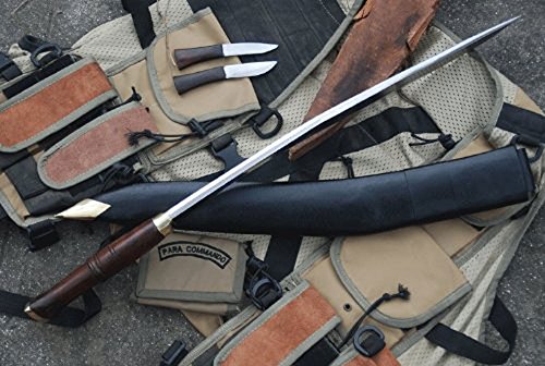 Egkh - 22" Sirupate Kukri - Authentic Hand Forged Blade Large Khukuri - (Camping And Hunting Knife) And Made Survival Knives From Nepal - Tempered - Sharpen - Ready To Use #TOP6