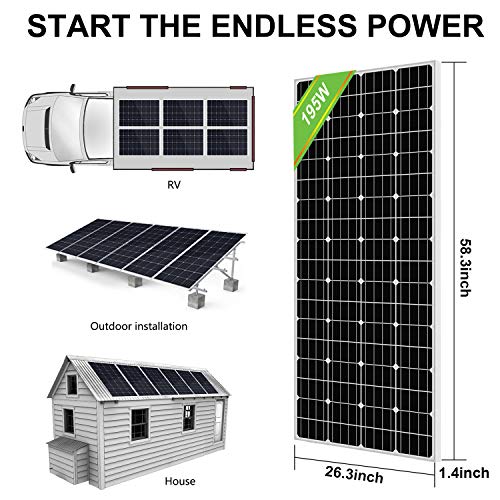 ECO-WORTHY 1KW Complete Solar Panel System Kit with Battery and Inverter for Homes House Shed Farm