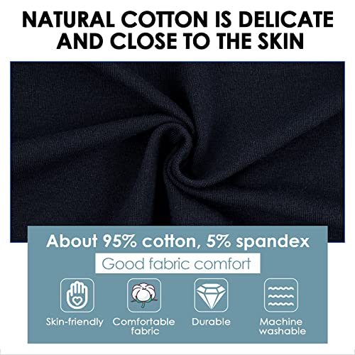 Men's Boxer Briefs Secret Hidden Pocket, 2 Packs Travel Underwear with Secret Front Pockets (Dark Blue)4