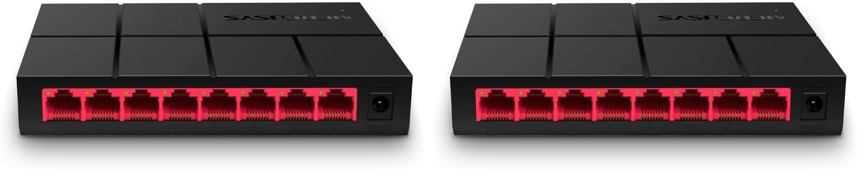 Mercusys MS108G 8-Ports Gigabit Netzwerk Switch, LAN Switch Ethernet Splitter, Plug-and-Play, Unmanaged, Lüfterlos (Packung mit 2)