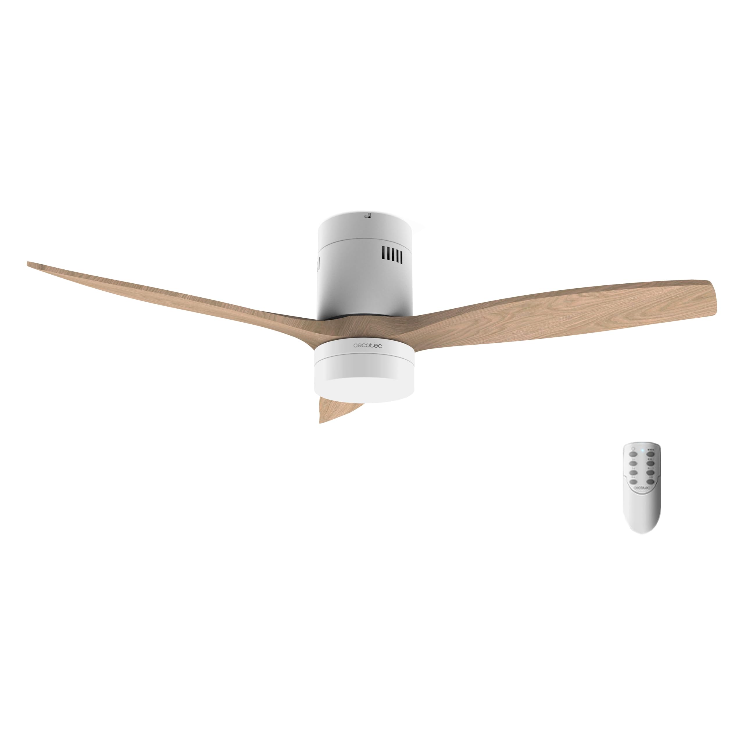 Cecotec Energysilence Aero 5600 Classic Ceiling Fan with LED Light, 40 W, DC Motor, Diameter 132 cm, 18 W LED Lamp, Timer, 6 Speeds, Remote Control, Summer/Winter Function