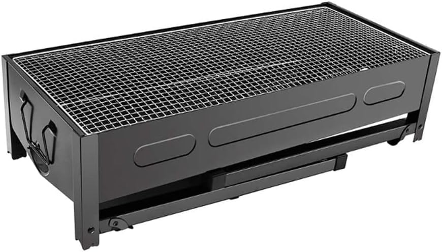 Miniatura 4 de Parrilla de carbón plegable Parrilla de barbacoa de acero inoxidable Parrilla de barbacoa portátil al aire libre Parrilla de carbón barbacoa Camping