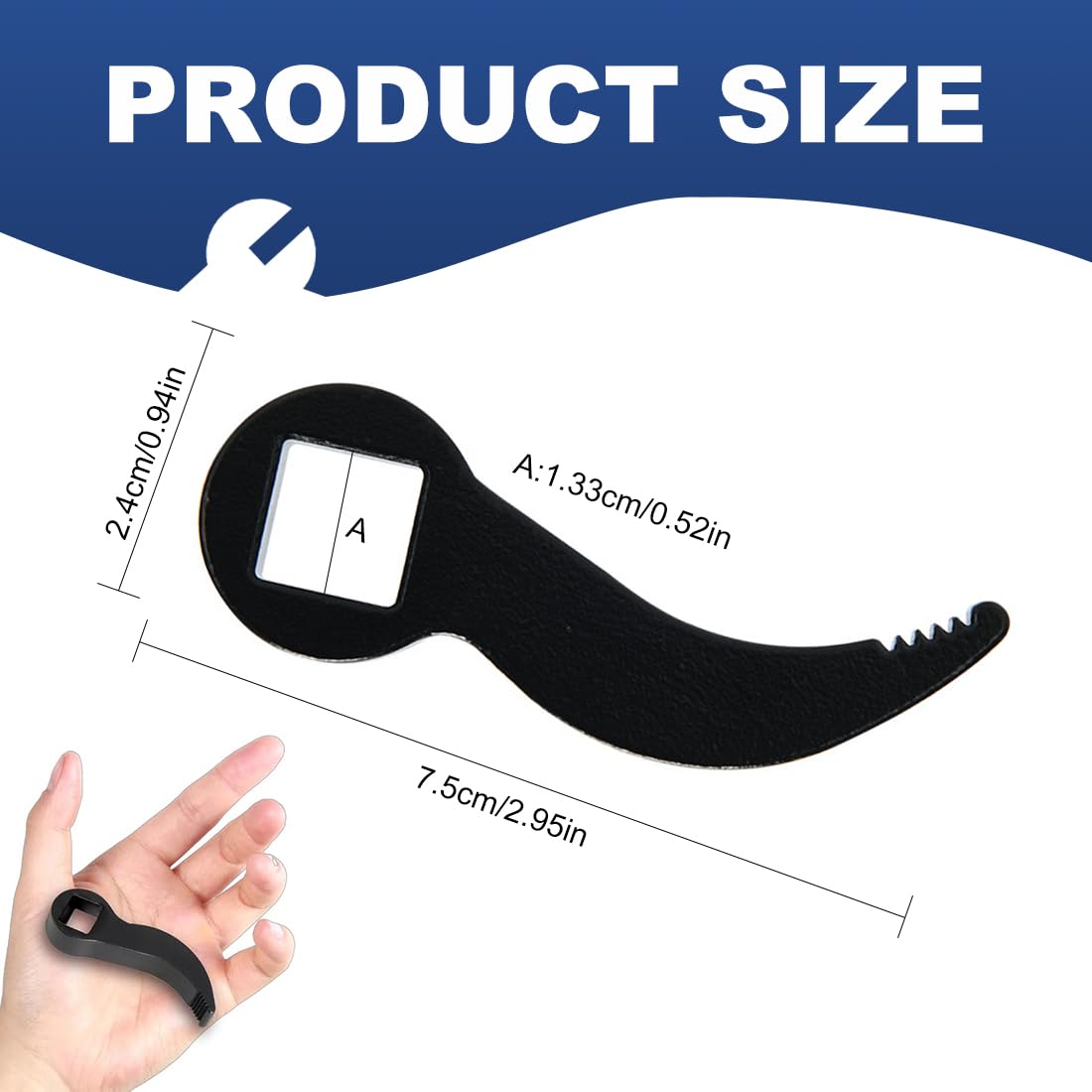 Strumento Adattatore Piede Di Porco Testa Di Porco Strumenti per Cricchetti da 1/2 Pollici Teste a Cricchetto Adattatore CrowbarDrop Pry Bar Crowbar Tools per Spazi Ristretti