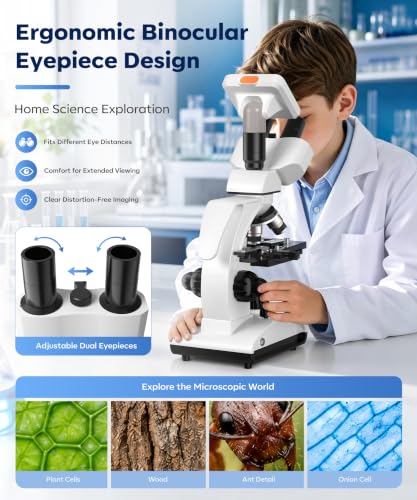 Image of PalliPartners 40x-2000x Biological Compound Trinocular Microscope