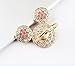 Universal 360 Degree Rotating Finger Ring Stand Holder for Cell Phone or Tablet - Crystal Rhinestone Pink Mouse