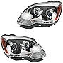 1A Auto Headlights Headlamps w/Blue Lens Left & Right Pair Set for 07-09 GMC Acadia