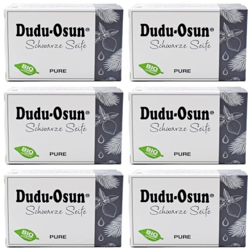 Dudu-Osun Pure (senza profumo) - Sapone nero dall'Africa (6 x 150 g)