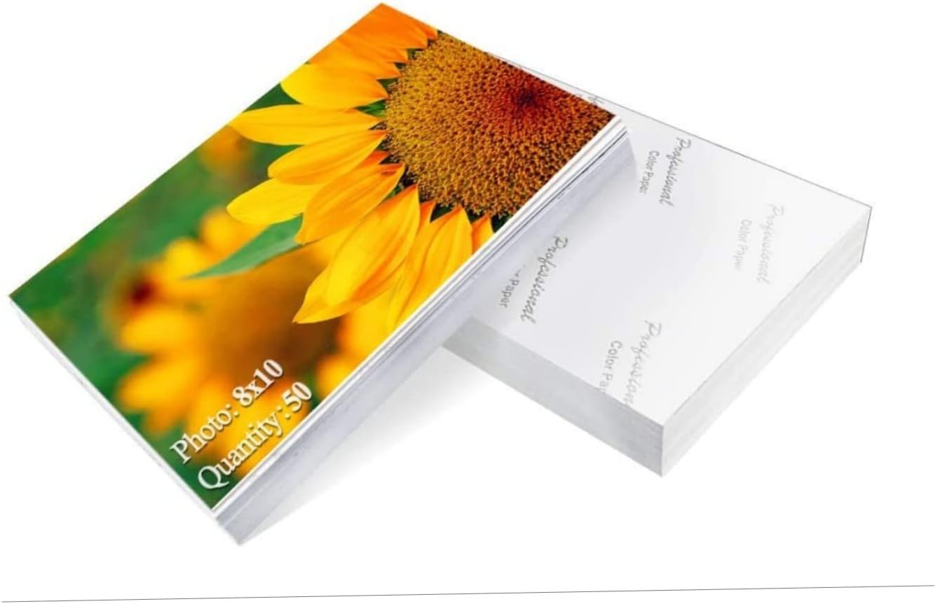 Newin Star Glossy Photo Paper, 8 X 10 Inch (20.3 X 25.4 Cm), Pack Of 50