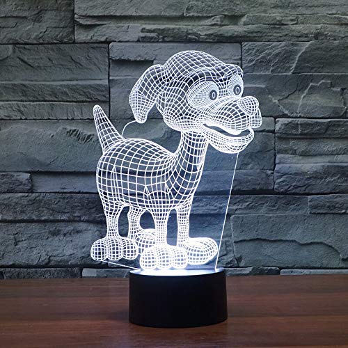 Preisvergleich Produktbild Europäische bunte Berührung Nachtlicht 3d Nachtlicht Acryl Zubehör Steckdose LED Nachtlicht Neuheit USB LED 3D Lampe