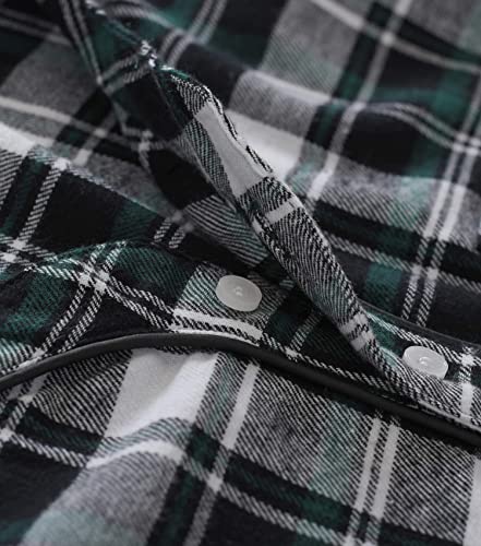 Latuza Men's Cotton Flannel Nightshirt Sleep Shirt4