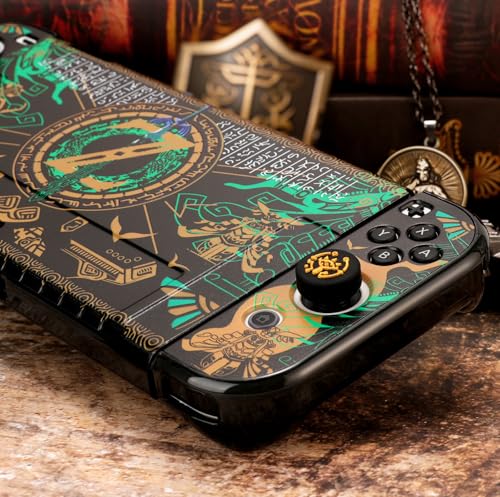 Tscope Protective Case Compatible with Nintendo Switch OLED, Hard Shell Dockable Cover, Anti-Scratch Shockproof Slim Protector for NS Console & Joy-C Controllers (OLED Black) by Tscope - Image 6