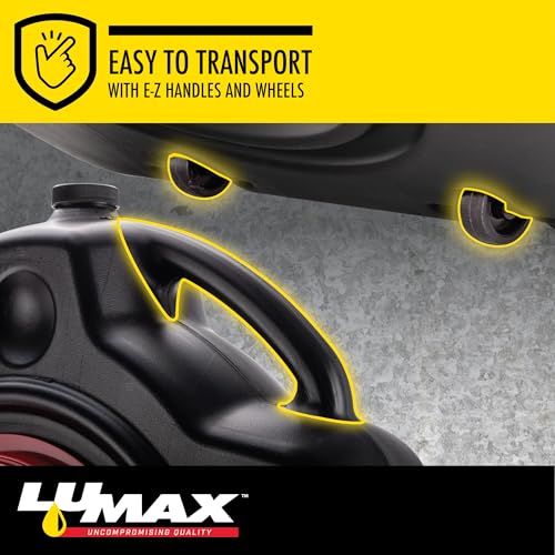 LUMAX Black LX-1632 15 Quart Drainmaster Pan and Waste Storage. Ideal for Oil Recycling, Drain Direct-No Oily Tub, Funnel, Mess to Clean-Up on Top or Side - Thumbnail 3