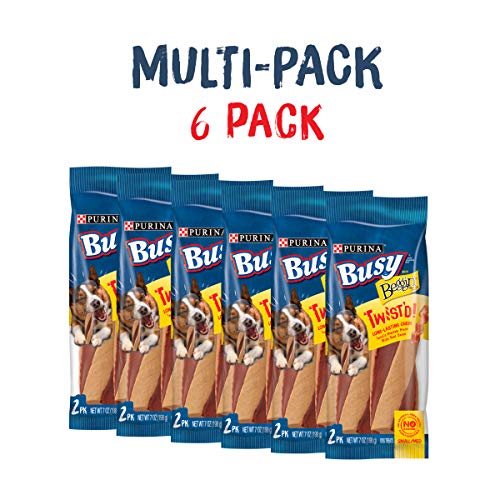 Purina Busy With Beggin' Made In Usa Facilities Small/Medium Breed Dog Treats, Twist'd - (6) 2 Ct. Pouches #TOP1