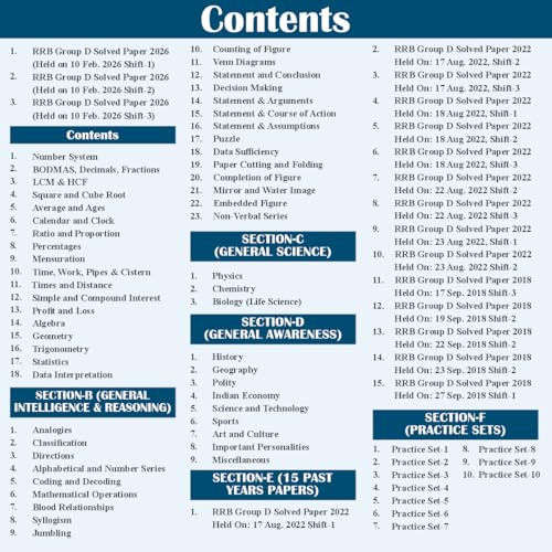 Image of PW All in One RRB Group D Level-1 For 2026-27 Exam | 15 PYQs with 15 Practice Sets