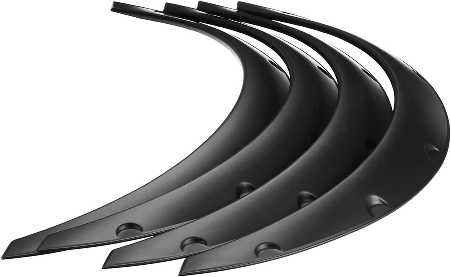 4Pcs Universal Flexible Mudflaps Car Fender Flares Extra Wide Body Wheel Arches 50Mm Fender Protection