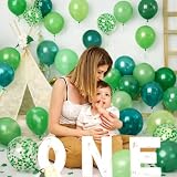 Zielone balony konfetti