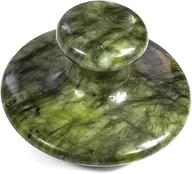 Large Mushroom Hot Massage Stones Jade Rock Spa Massagers Stones for Women&Men Green