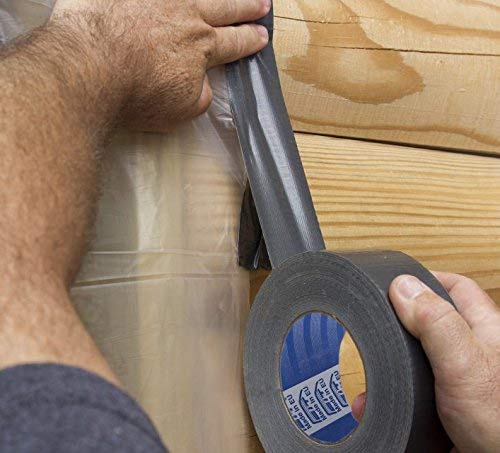 ACIT Ruban toilé américain, duct tape, 50 mm x 25 mètres, imperméable, réparations et bricolage, isolant, pour tous types de réparations (Blanc) – vue 5