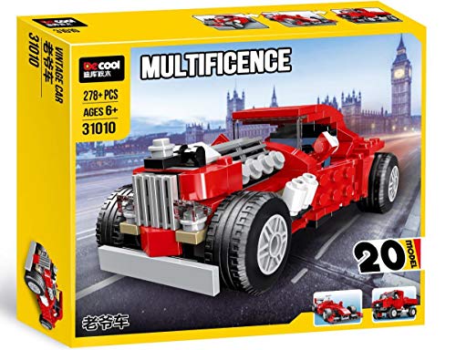 Decool Oldtimer (20 Modelle baubar) - Klemmbausteine - Artikelnr. 31010, Teileanzahl: 278