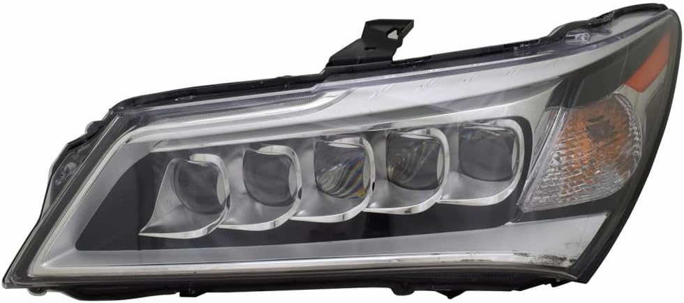 CarLights360: For Acura MDX Headlight Assembly 2014 2015 2016 Driver Side LED CAPA Certified w/Bulbs AC2502125