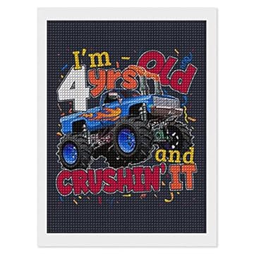 monster truck embroidery designs