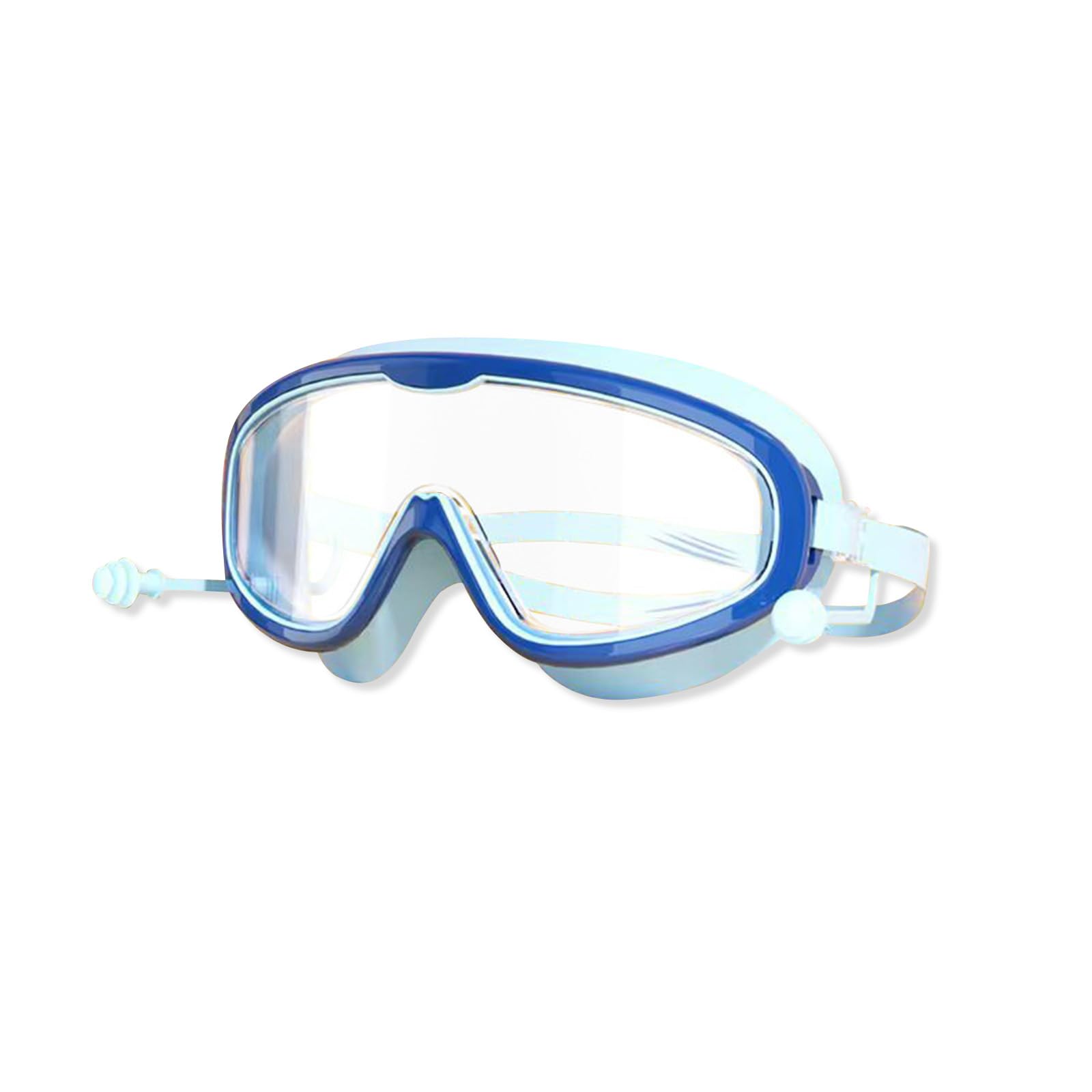 Lunettes De Natation Enfants Anti-buée – Avec Bouchons D'oreilles Intégrés, Ajustables 6-14 Ans