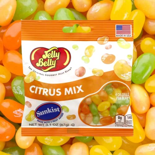 Jelly Bean Tropical Smoothie And Citrus Mix Jelly Beans Multipack, Bite Size Soft Chewy Candies, Colorful Candy Stocking Stuffer, Pack Of 3 #TOP3