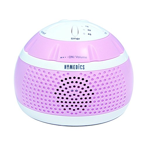 Homedics Sound Spa Mini Portable Sound Machine, Pink