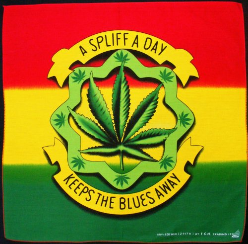 Bestellmich / Kopftücher Reggae Cannabis Hoja de Marihuana Cabeza Toalla Bandana Pañuelo Biker Sport Tocado