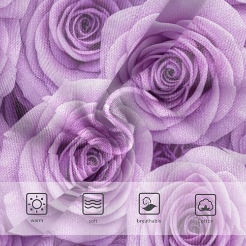 Artistic Toddler Girls Underwear 2t Cotton Girl Panties Cute Vivid Purple Floral Elegant Flowers Undies Kids Briefs3