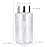7oz Silver Push Down Pump Dispenser Empty Refillerble Bottle with Flip Top Cap - for Nail Polish, Travel, Cosmetics Packaging